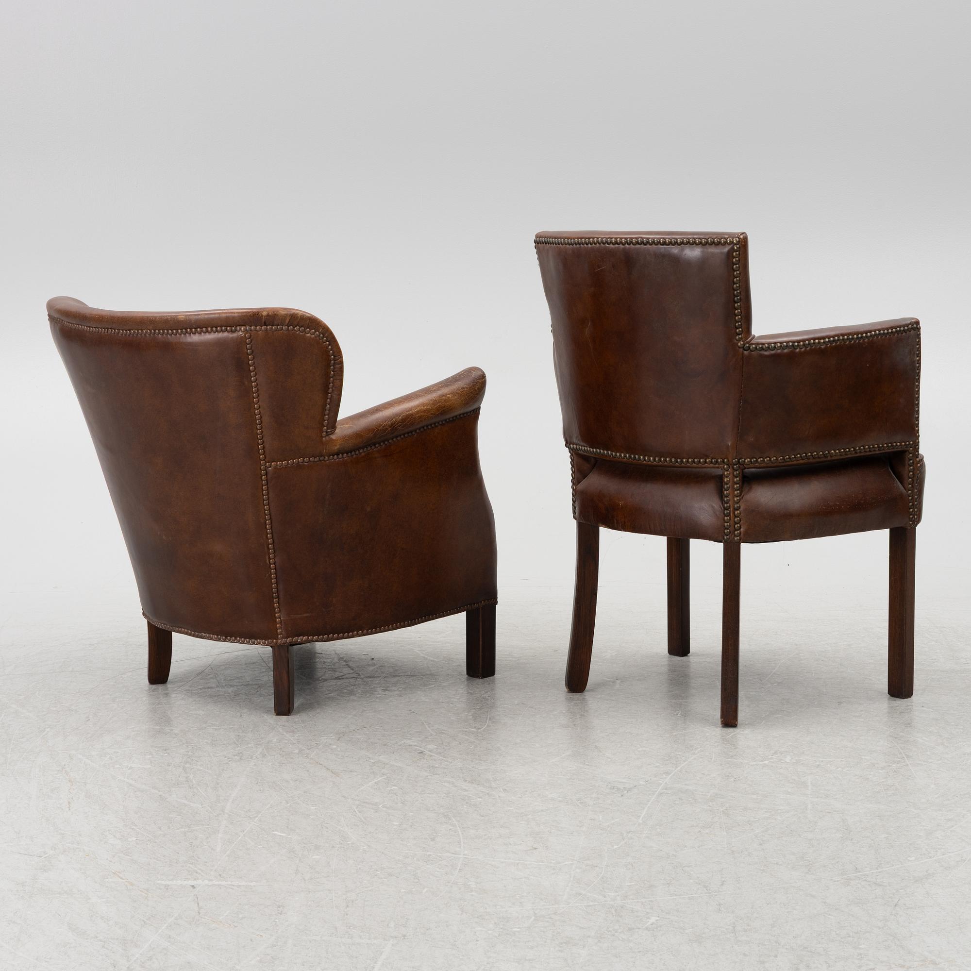 Club chairs, 2 pcs, different models, 2000s.