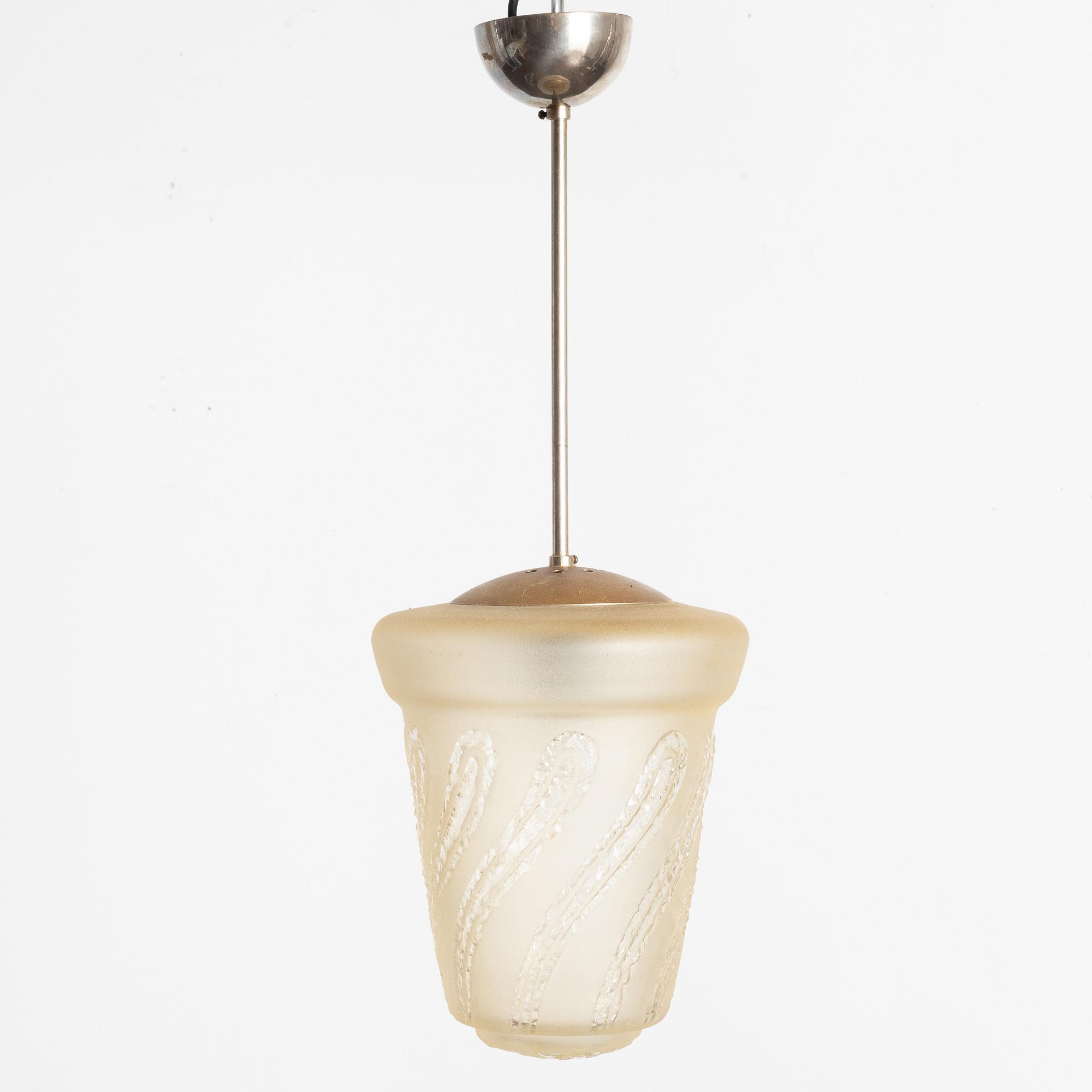 Ceiling lamp, Swedish Modern, 1940s.