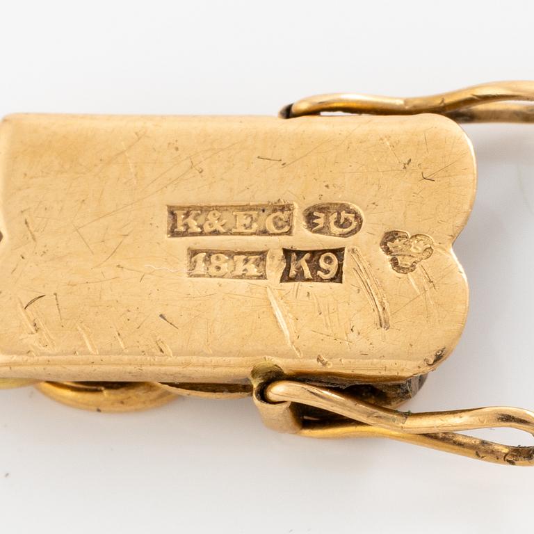 Bracelet. 18K gold, x-link.