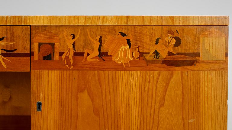 SIDEBOARD, troligen Mjölby Intarsia, 1930-tal.