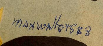 MAX WALTER SVANBERG, a signed and dated collage.
