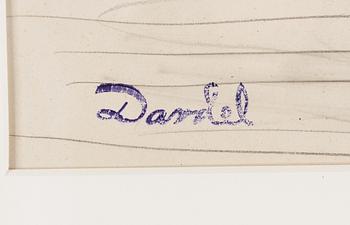 NILS VON DARDEL, pencil drawing, stamped signature.