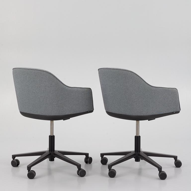 Ronan & Erwan Bouroullec, skrivbordsstolar, ett par, "Softshell Chair", Vitra, 2015.