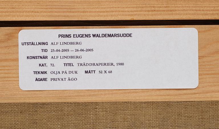 ALF LINDBERG, olja på duk. Signerad.