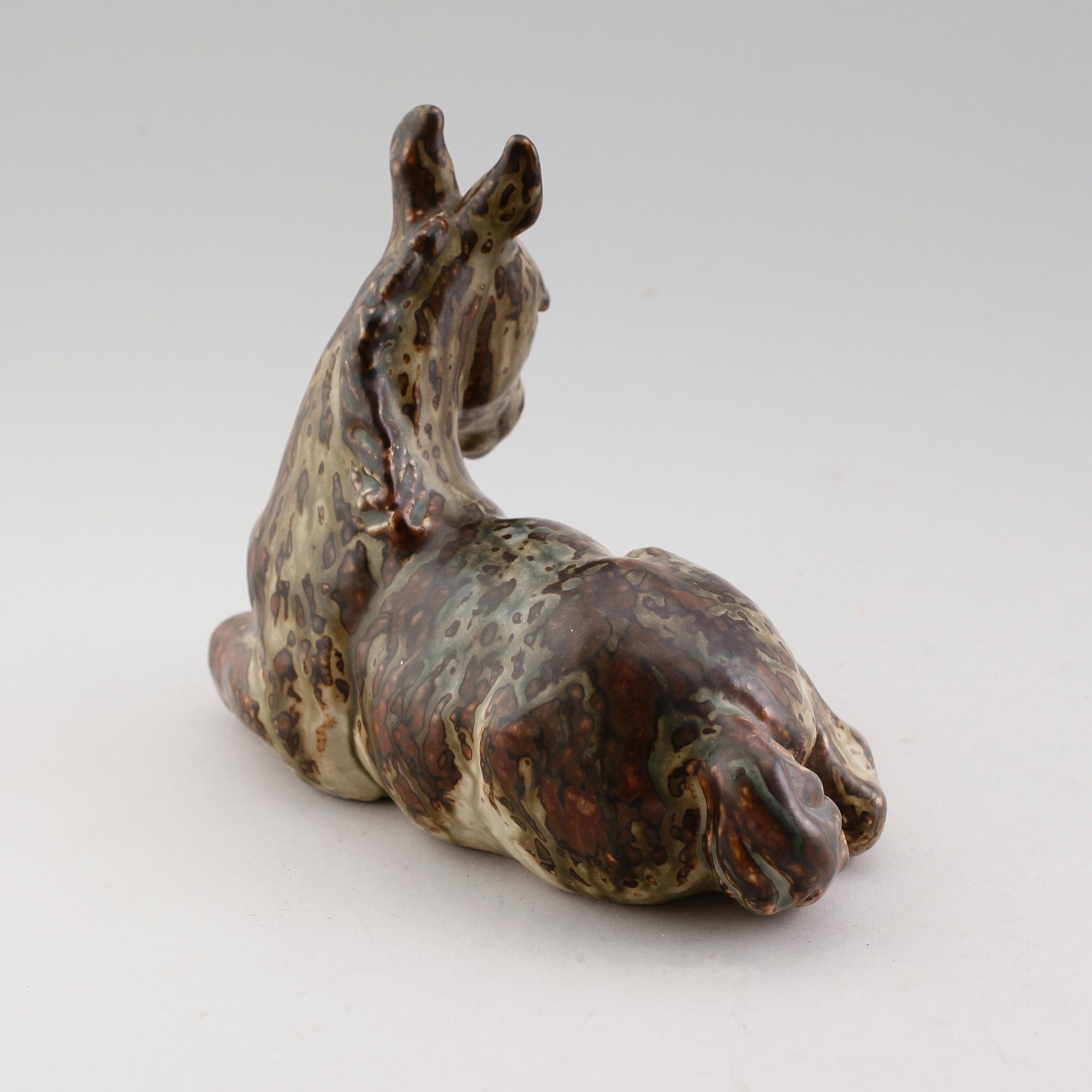 FIGUR, stengods, Knud Kyhn, Royal Copenhagen, Danmark.