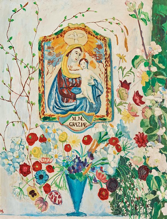Hilding Linnqvist, "Madonna och blommor".
