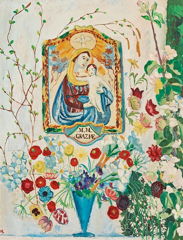 Hilding Linnqvist, "Madonna och blommor".