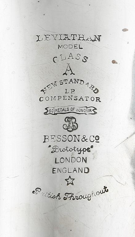 BASTUBA, försilvrad mässing, Besson & Co, 1900-tal.