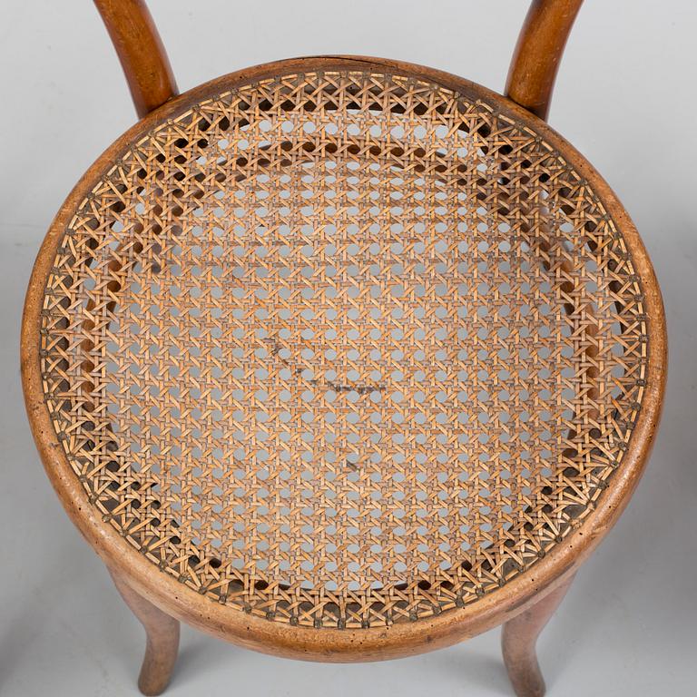 3 charir, among one is marked Thonet from the early 20th century.
