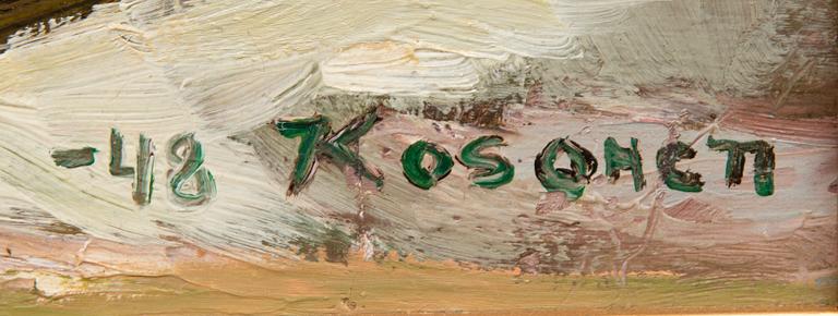 ERKKI KOSONEN, oil on board, signed and dated -48.