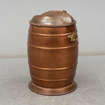 A ca 1900 copper barrel.