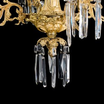 A chandelier from the second half of the 19th century.