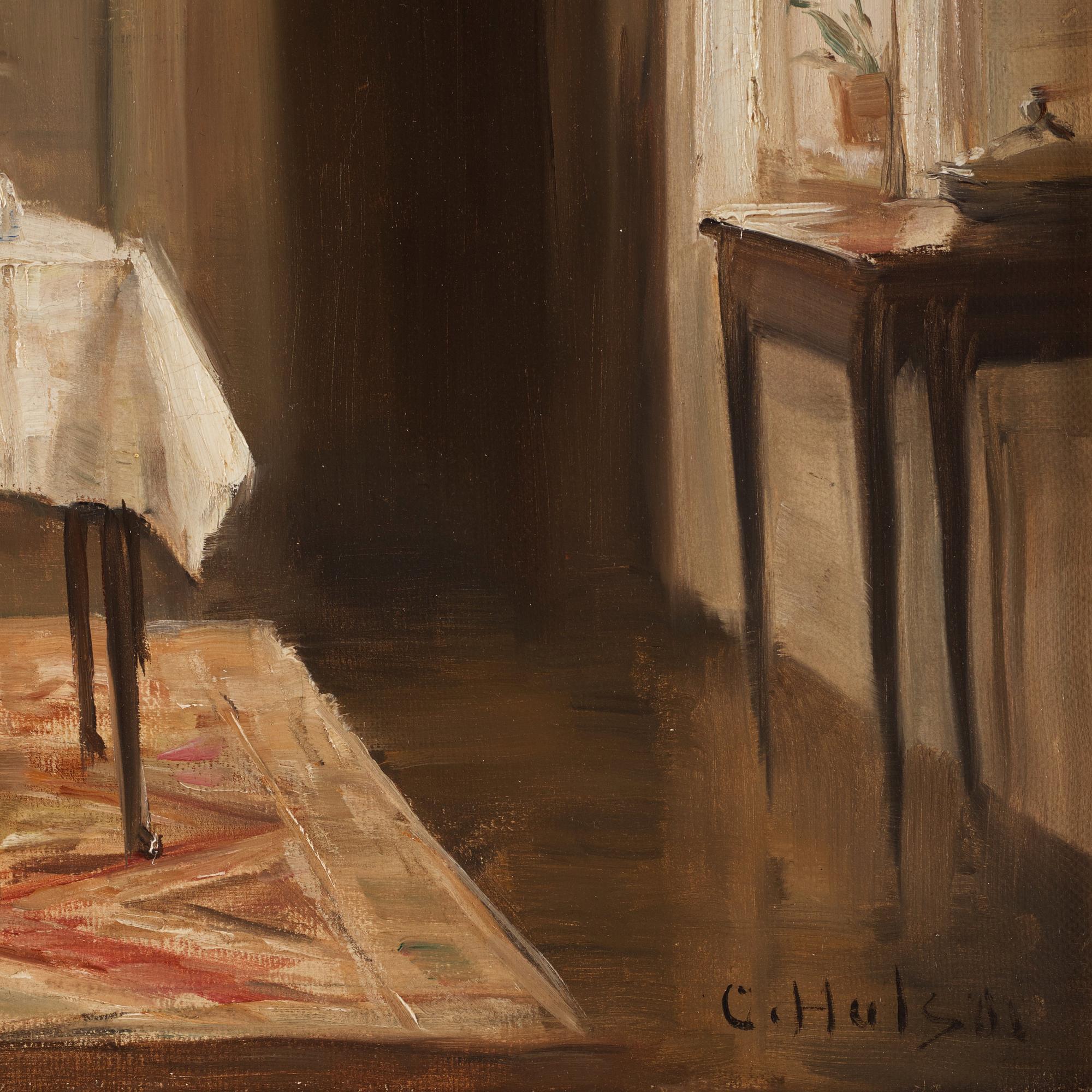 Carl Holsoe, Dining Room Interior.