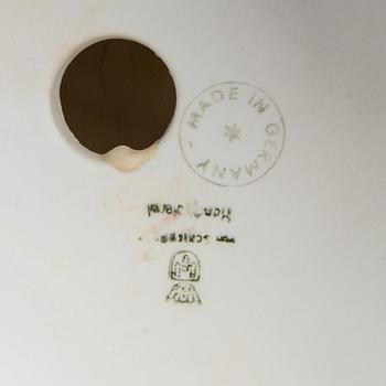 Candelabras a pair Schierholz Germany Rococo style mid-20th century porcelain.