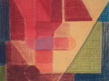 CO Hultén, pastell på papper och utförd 1937.