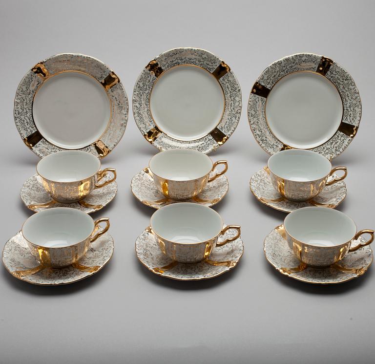 TESERVIS, 27 delar, porslin, Roschutz, Deutsche Demokratische Republik (DDR) 1960/1970-tal.