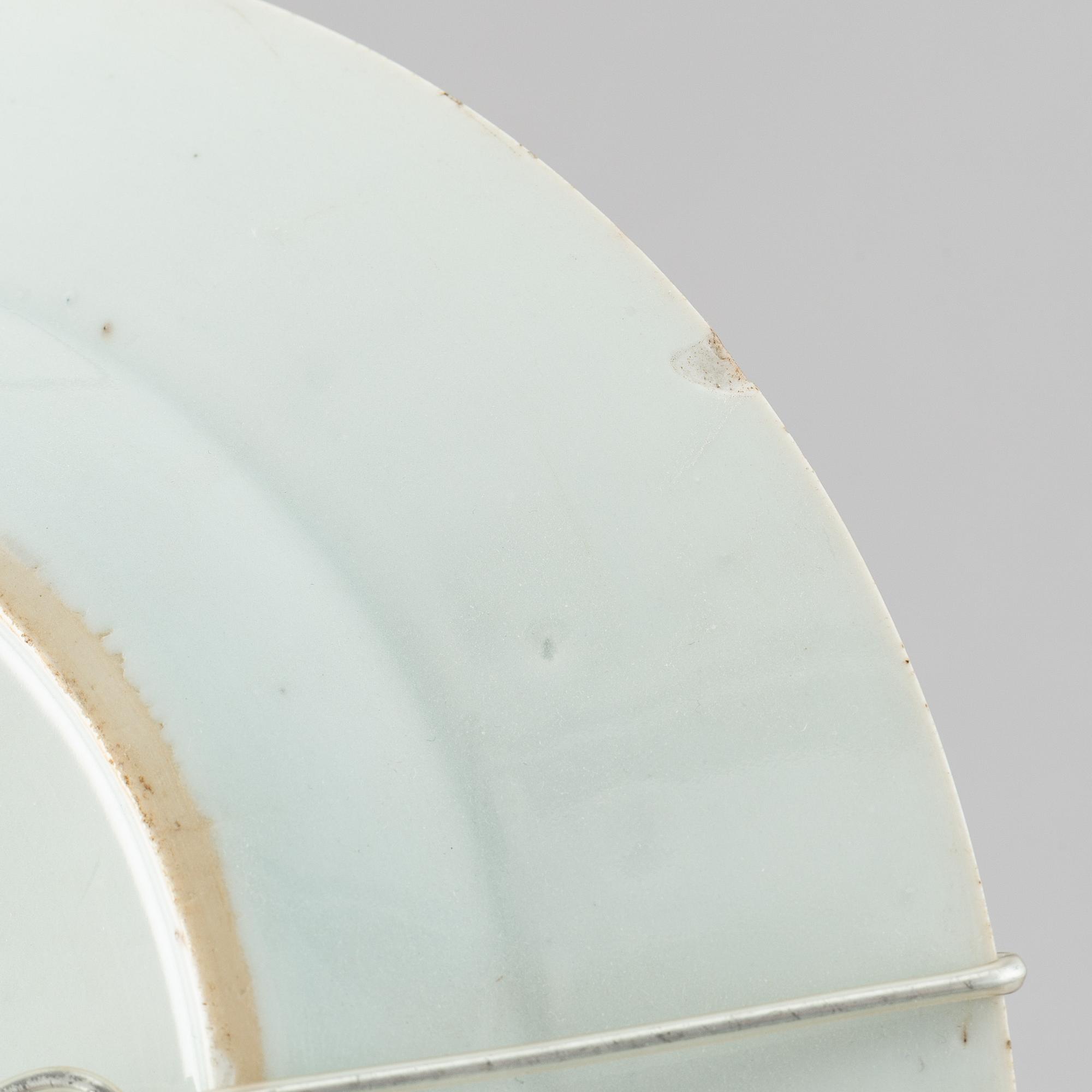 A set of five export plates, Qing dynasty, Qianlong (1736-95).