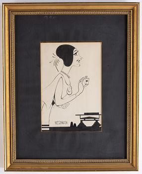 Einar Nerman, ink, signed.