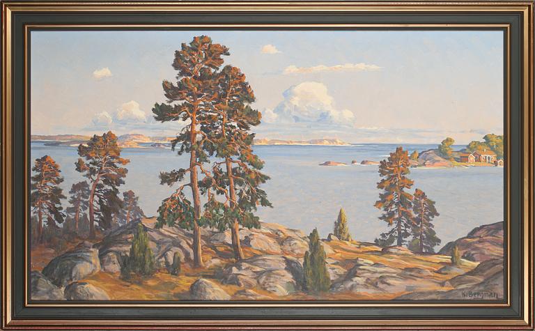KARL BERGMAN, olja på duk, signerad.