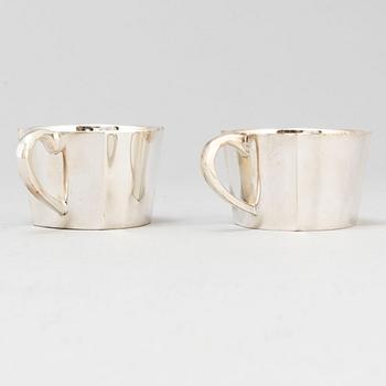 SIGVARD BERNADOTTE, nysilver, 28 st, punschbägare.