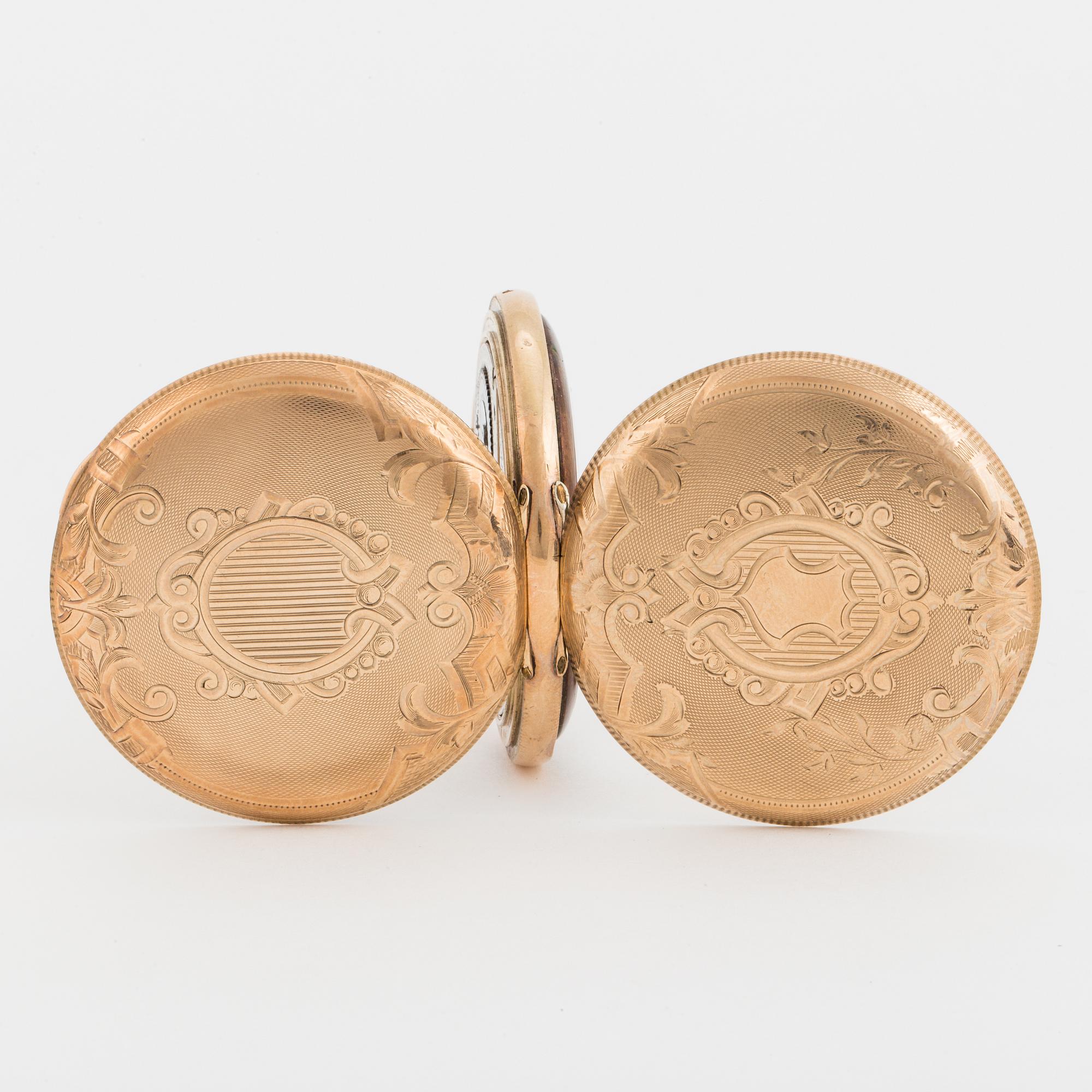 WALTHAM, pocket watch, 49 mm, hunting case,