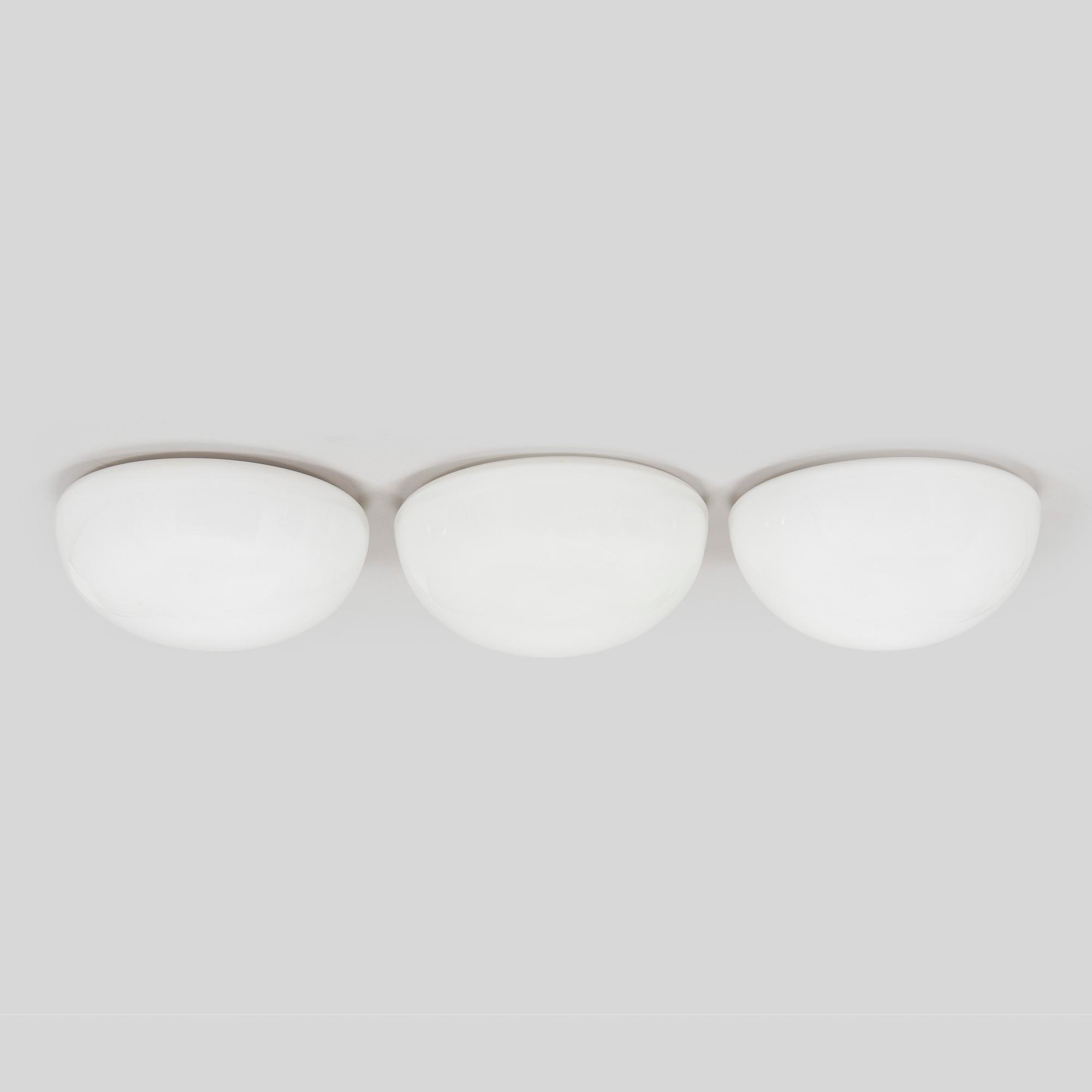 Paavo Tynell, a set of three mid-20th century ceiling lamps, 3, model 80113 (80112-25), Idman.