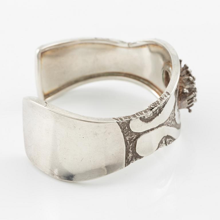 Claës E. Giertta, armband, sterlingsilver, Stockholm 1989.