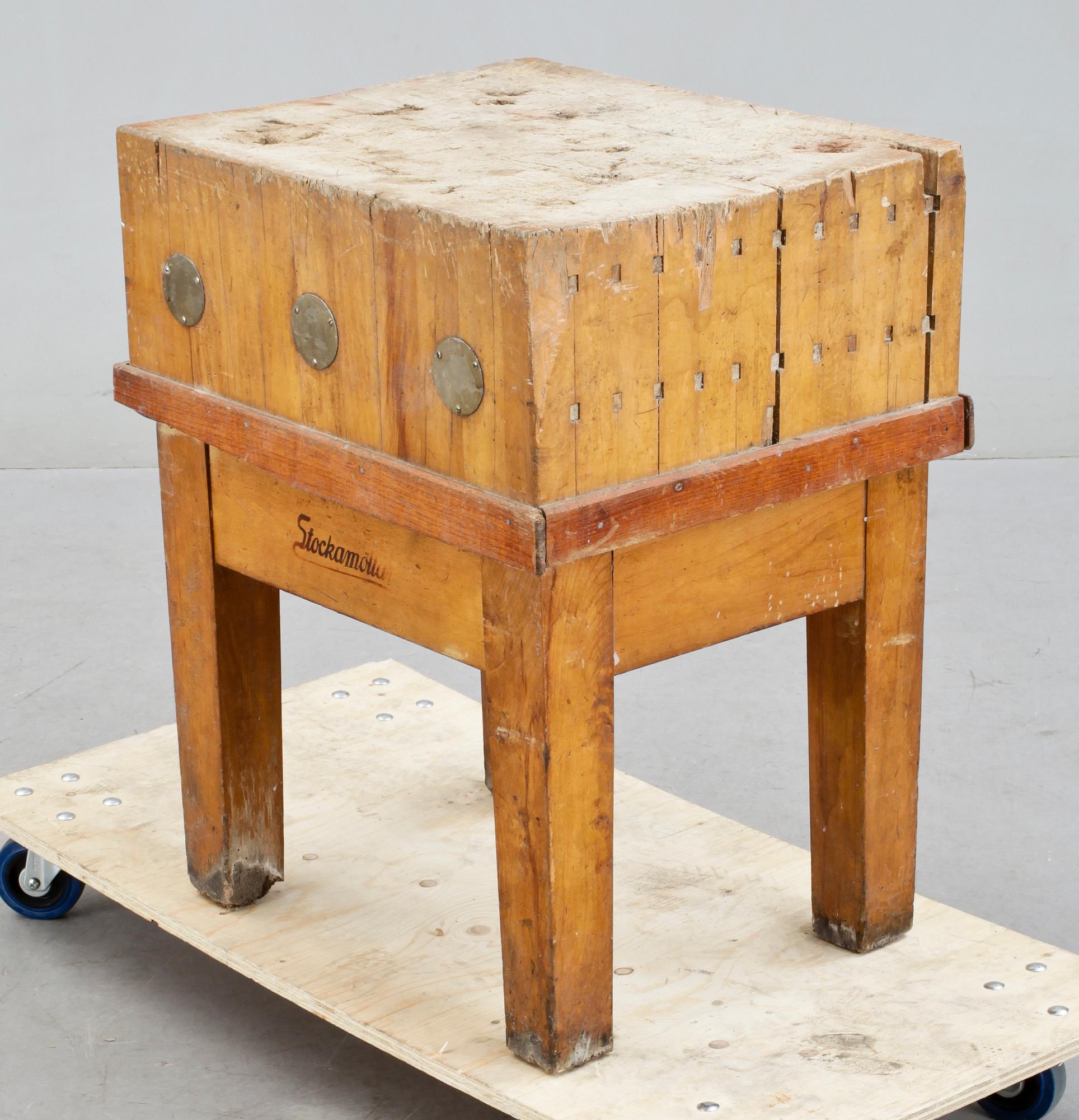 SLAKTARBÄNK / STYCKARBÄNK, 1900-tal.