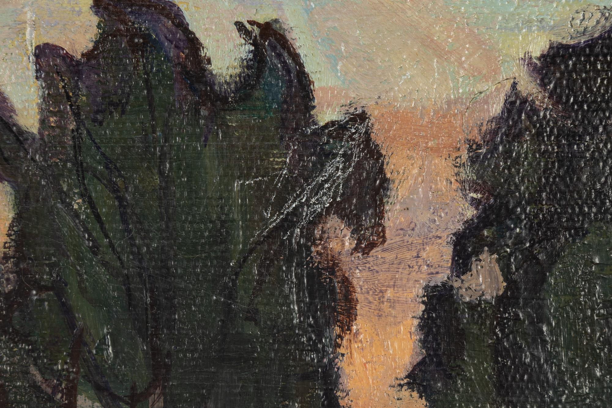 Albert Petri, oil on canvas, signed and dated 1919.