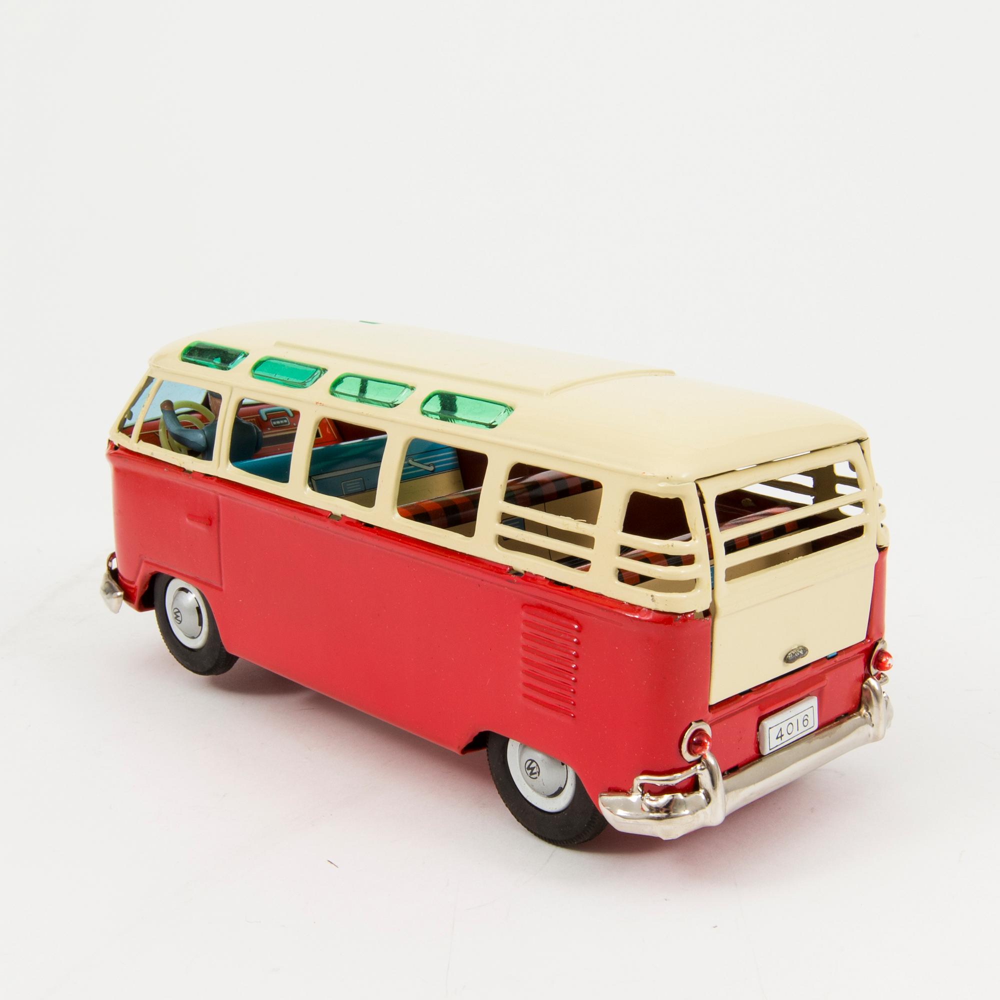 A tinplate Bandai "Volkswagen Bus", Japan, 1960s.