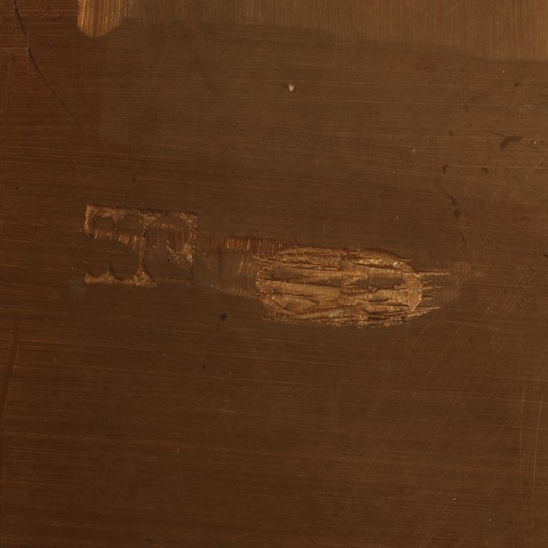 A Russian silver-gilt and enamel cigarette-case, makers mark of Nikolas Strulyev, Moscow 1883-1908.