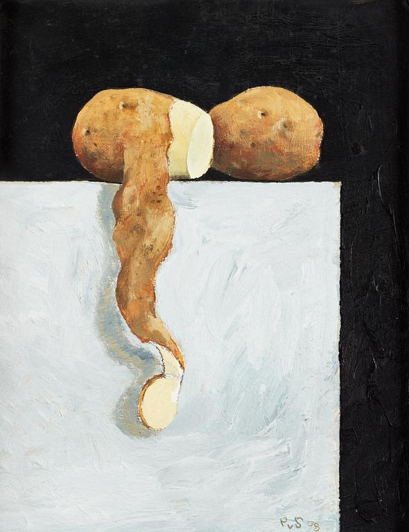 Philip von Schantz, Still life with potatoes.