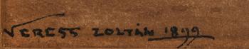 VERESS ZOLTAN, akvarell. Sign och dat 1899.