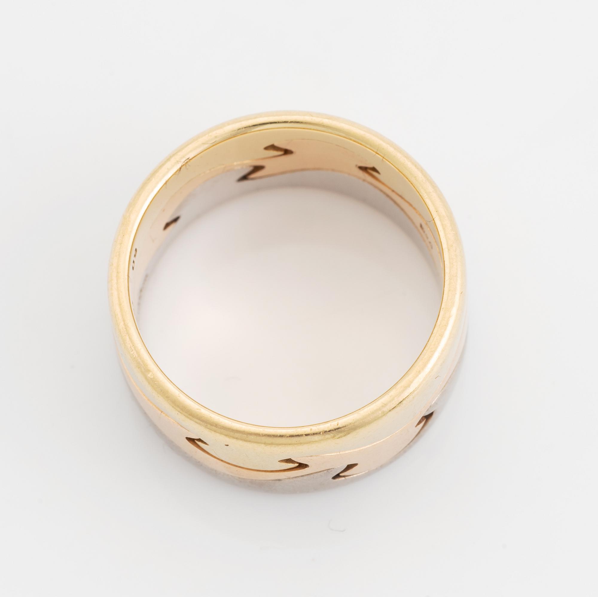 Georg Jensen, "Fusion". Rings 3 pieces, 18K gold, Nina Koppel.