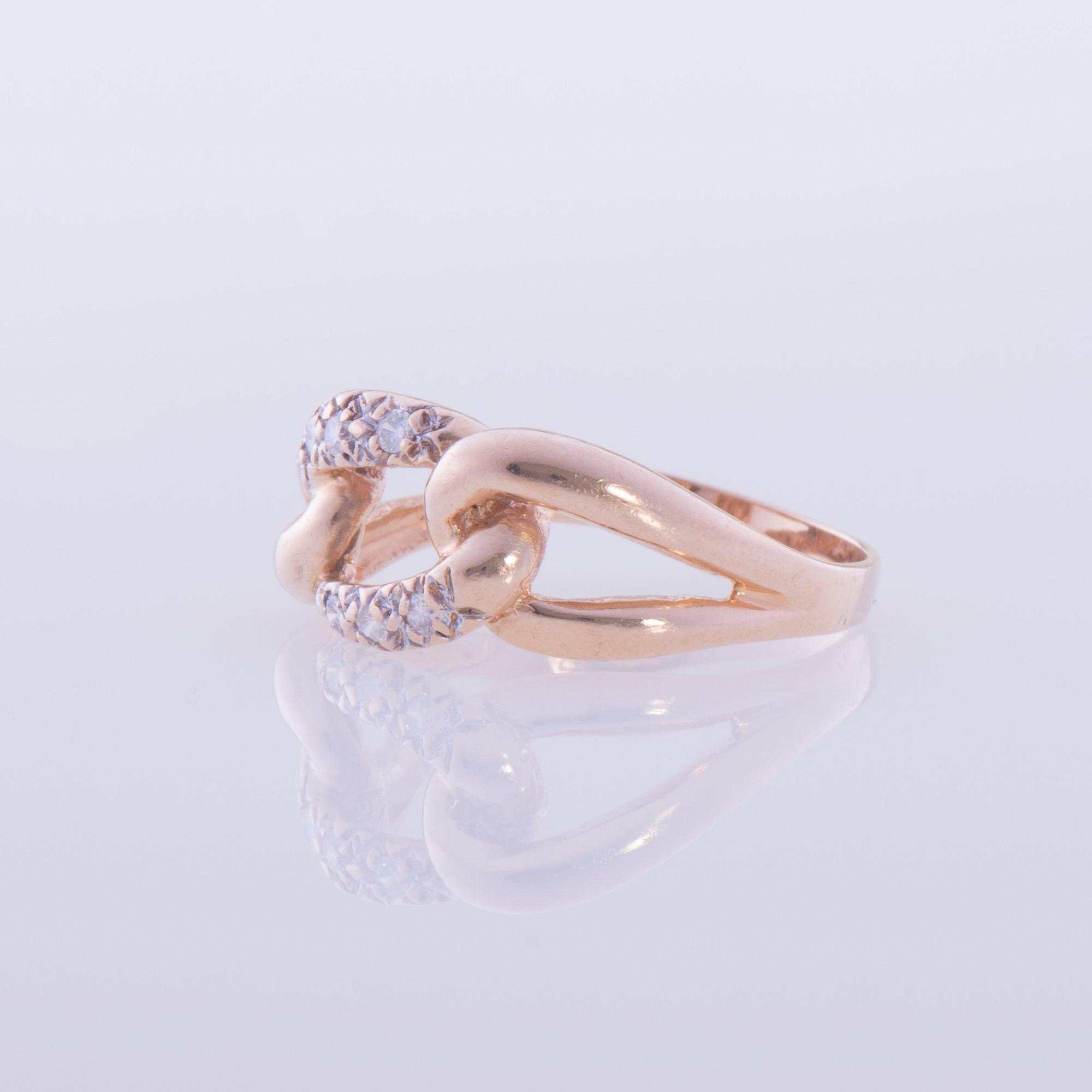 RING, 18K guld, briljantslipade diamanter. Svenska stämplar. Vikt ca 3,0 g.