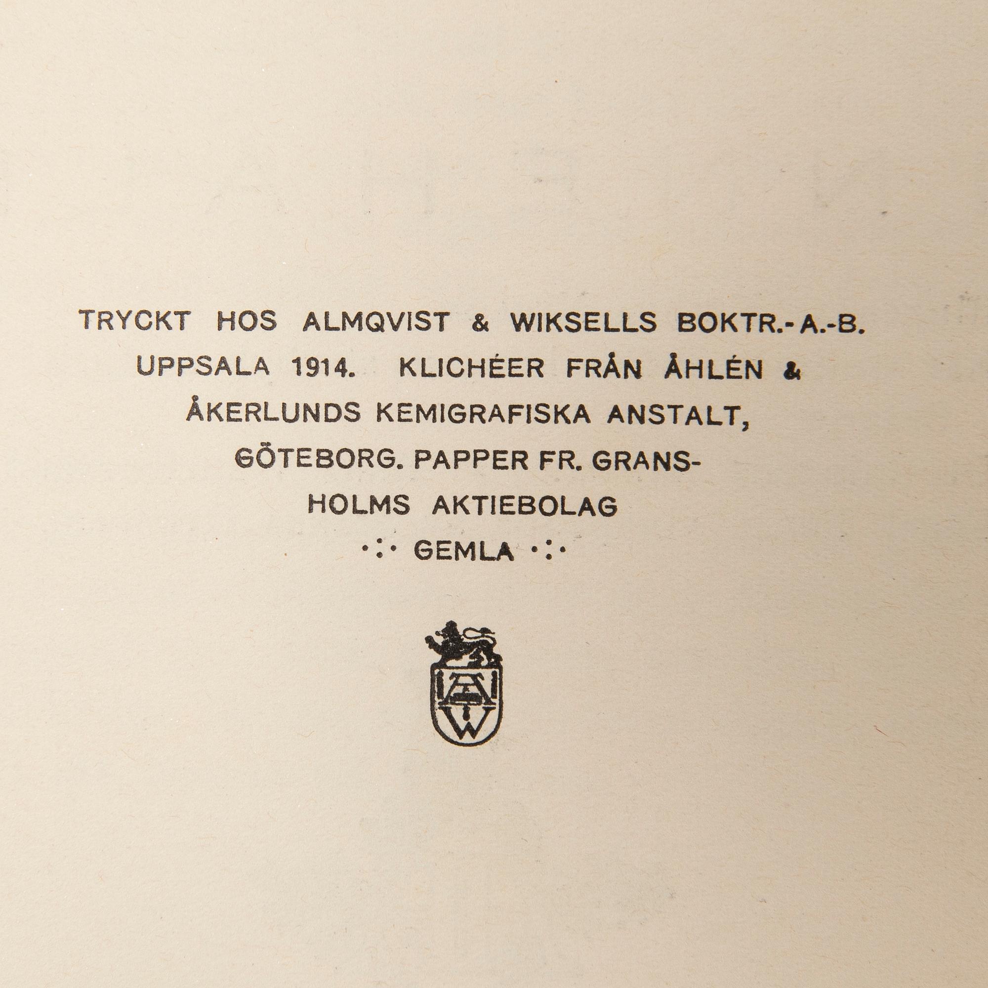 John Bauer, Book, "Among Gnomes and Trolls", Åhlén & Åkerlund's Publishing House, Uppsala, 1914.