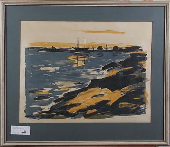 Gustav Rudberg · RUDBERG, GUSTAV, litografi, sign o numr 91/300.