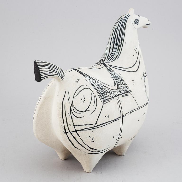 Stig Lindberg, skulptur, stengods, "Springare", Gustavsberg Studio.