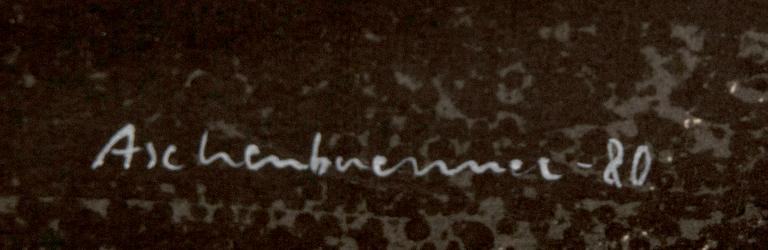 Lennart Aschenbrenner, litografi signerad daterad och numrerad 80 32/78.