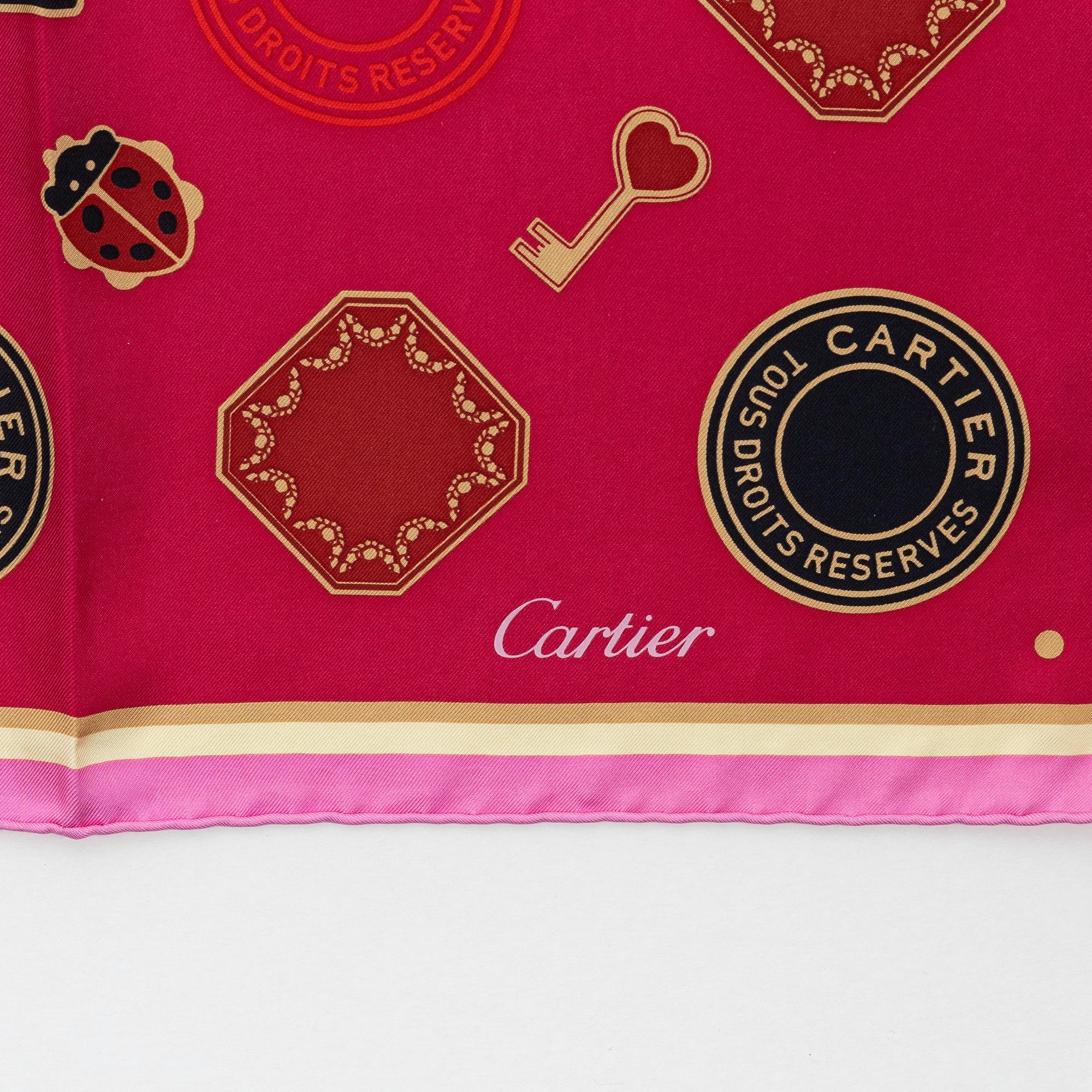 Cartier, a twill silk scarf, 'Diabolo de Cartier', 2023.