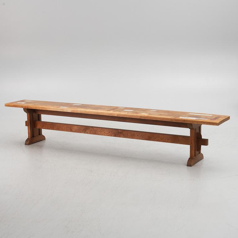 Benches a pair, 20th century.