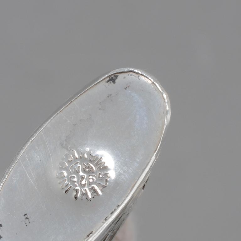 PARTI SILVER, sex delar, mestadels Sverige, 1900-tal, total vikt 407 gram.