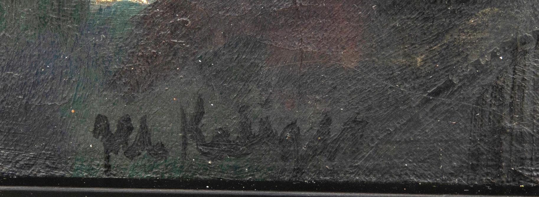 Albert Krüger, Italienskt landskap med byggnader.