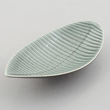 Stig Lindberg, six "Reptil" dishes and vases, Gustavsberg, Sweden, 1953-63.