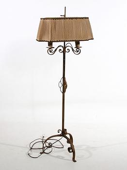 GOLVLAMPA, smidesjärn, 1900-tal.