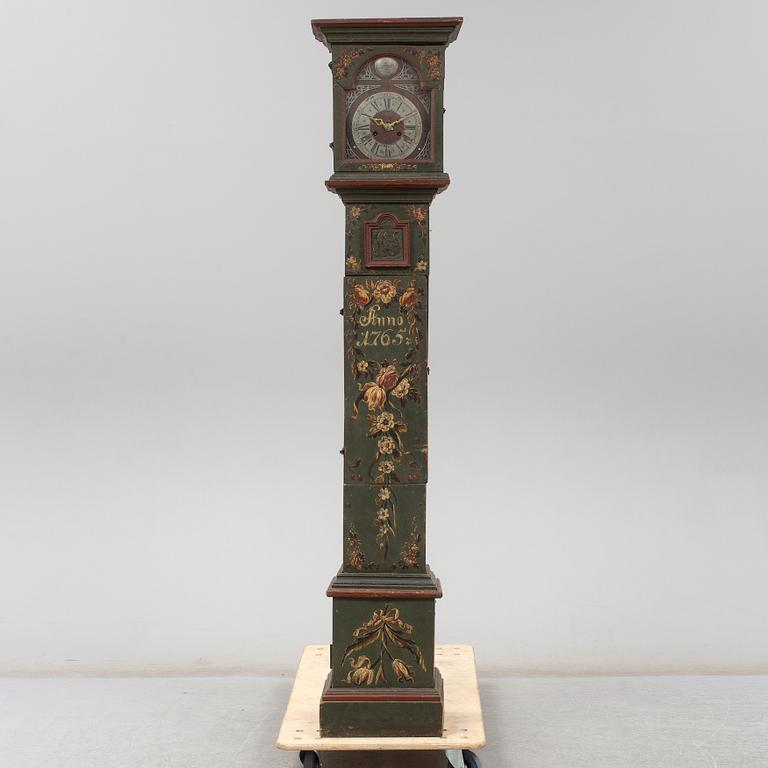 A Swedish grandfather clock, second half of the 18th century.