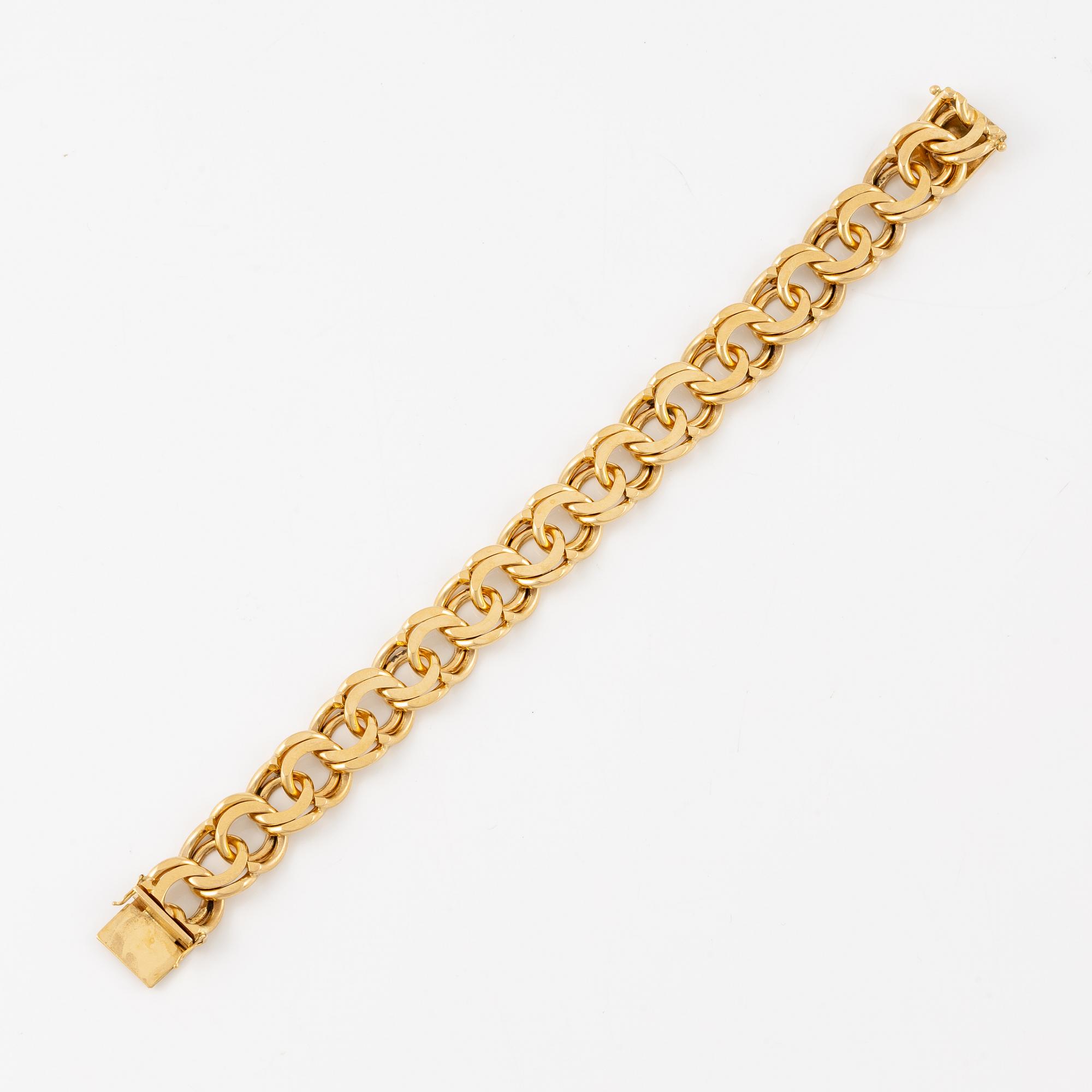 Armband 18K guld, bismarck.