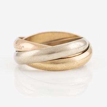 Cartier, ring, "Trinity", 18K guld i tre färger.