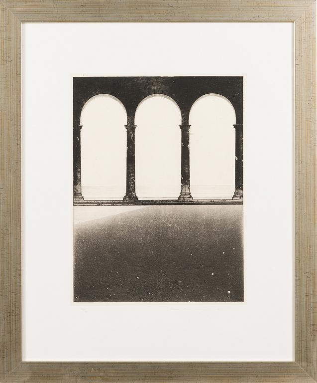 PENTTI LUMIKANGAS, aquatint and dry point, signed and dated 1980, numbered 32/90.