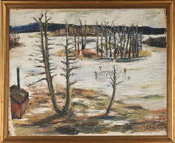 FOLKE DAHLBERG, olja på duk, signerad.